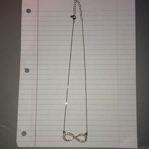 Silver infinity necklace